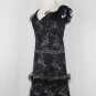 Embellished Black Couture Cocktail Dress Claire Dickson Boutique Philadelphia 8