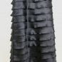 Roland Nivelais Couture Black Silk Sleeveless Shutterpleat Formal Ball Gown 8