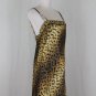 Vintage LEJABY Paris Neiman Marcus Leopard Print Chemise Nightgown Gold & Blk S