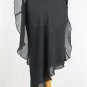 Vintage Cache 1920's 30's Inspired Beaded Long Black 100% Silk Bias Cut Gown 2