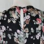 Vintage STARINA Pink & Black Floral Rose Print Sleeveless Maxi Sundress Dress M