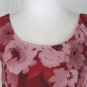 ADRIANNA PAPELL Pink Floral Print Silk Chiffon 1920's Flapper Gatsby Dress 10