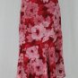 ADRIANNA PAPELL Pink Floral Print Silk Chiffon 1920's Flapper Gatsby Dress 10