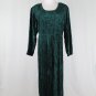 Vintage STARINA 1920's Inspired Long Velvet Artsy Dress New With Tags L