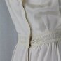Vintage 1920's 1930's Grecian Style One Pure Silk Gown With French Lace Trim XS