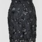 Vintage Pamela Dennis Couture Beaded Sequined French Lace & Silk Skirt 8 Small