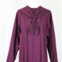 Vintage Laura Ashley Edwardian Wool Blend Flannel Sailor Dress Maxi Midi 10 S-M