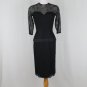 LEE CLAIRE New York Vintage Black Chantilly Lace Dress Size Small