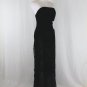 Vintage LIANCARLO COUTURE Strapless Black Velvet and Lace Gown Ballgown 6 Small
