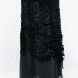 Vintage LIANCARLO COUTURE Strapless Black Velvet and Lace Gown Ballgown 6 Small