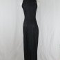 Sophie Sitbon Paris Long Sleeveless Black Viper Evening Dress France 38