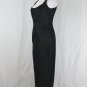 Sophie Sitbon Paris Long Sleeveless Black Viper Evening Dress France 38