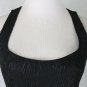 Sophie Sitbon Paris Long Sleeveless Black Viper Evening Dress France 38