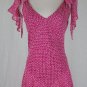 Vintage Celia Birtwell for Express Iconic Long Flowing Pink Silk Maxi Dress Gown