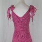 Vintage Celia Birtwell for Express Iconic Long Flowing Pink Silk Maxi Dress Gown