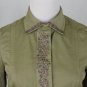 Philosophy di Alberta Ferretti Olive Green Embellished Victorian Jacket 40