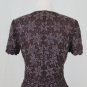 ADRIANNA PAPELL Vintage Beaded Brown Silk 1930's 40s Inspired Short Sleeve Top 6