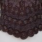 ADRIANNA PAPELL Vintage Beaded Brown Silk 1930's 40s Inspired Short Sleeve Top 6