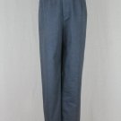 SHAMASK Bergdorf Goodman Blue Cotton Narrow Leg Ankle Pants 2 10-12 M/L New