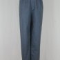 SHAMASK Bergdorf Goodman Blue Cotton Narrow Leg Ankle Pants 2 10-12 M/L New