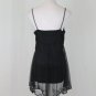Vintage Adrianna Papell Beaded Black Tunic Top 1920's Gatsby Deco Inspired M