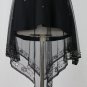 Vintage Adrianna Papell Beaded Black Tunic Top 1920's Gatsby Deco Inspired M