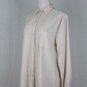 Swildens Paris Beige Raw Silk Oversized Button Down Blouse Size T-1 Small