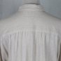 Swildens Paris Beige Raw Silk Oversized Button Down Blouse Size T-1 Small