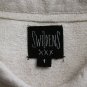 Swildens Paris Beige Raw Silk Oversized Button Down Blouse Size T-1 Small