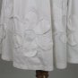 Walter Voulaz Italy Sleeveless White Stretch Cotton Retro Shirtwaist Dress 40 4