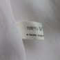 Vintage Louise White Viscose Net Lace Tea Length Full Skirt Made in Italy M 8 42