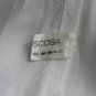 Vintage Louise White Viscose Net Lace Tea Length Full Skirt Made in Italy M 8 42