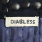 Diabless Paris Spacy Black Beaded Silk Chiffon Sleeveles Mini Dress T-1 34 XS S