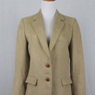 AQUASCUTUM Camel Beige 2 button Ultrasuede Blazer H. Freeman & Sons US 6 UK10
