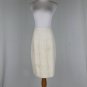 Max Azria Collection Embellished Ivory Linen & Silk Blend Straight Skirt 2