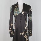 TRINA TURK  Long Sleeve Silk Bias Cut Short Dress New Condition 0