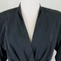 BICCI by Florine Wachter Vintage Charcoal Gray Long Sleeve Wrap Sheath Dress 2