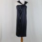 POLECI Black Avante Garde Oil Slick Jersey Draped Sack Dress NEW Small