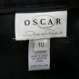 Oscar Oscar de la Renta Shiny Beaded and Sequined Festive Black Evening Skirt 10