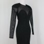 Susan Roselli for VIJACK 80's Industrial Clubbing Black Long Sleeve Dress 4