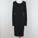 EXPRESS Black Mid Calf Long Sleeve Sweater Dress Medium
