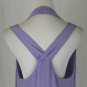 BABAKUL Silk Romper Lavender Drawstring Waist  Romper NEW with TAGS Large