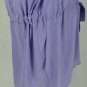 BABAKUL Silk Romper Lavender Drawstring Waist  Romper NEW with TAGS Large