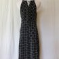 New York & Co Black and White Mid Calf Halter Dress 2 NEW