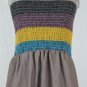 Vintage Maribelle USA Bubble Hem Smocked Strapless Sundress S