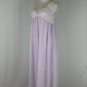 De Perrier Paris Vtg 1950's Violet Nylon & Chantilly Lace Nightgown Negligee S