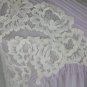 De Perrier Paris Vtg 1950's Violet Nylon & Chantilly Lace Nightgown Negligee S