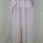 De Perrier Paris Vtg 1950's Violet Nylon & Chantilly Lace Nightgown Negligee S