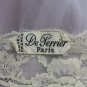 De Perrier Paris Vtg 1950's Violet Nylon & Chantilly Lace Nightgown Negligee S