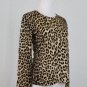 MAGDA BUTRYM Leopard Printed Merino Wool Sweater Made in Italy Beige S 42 6